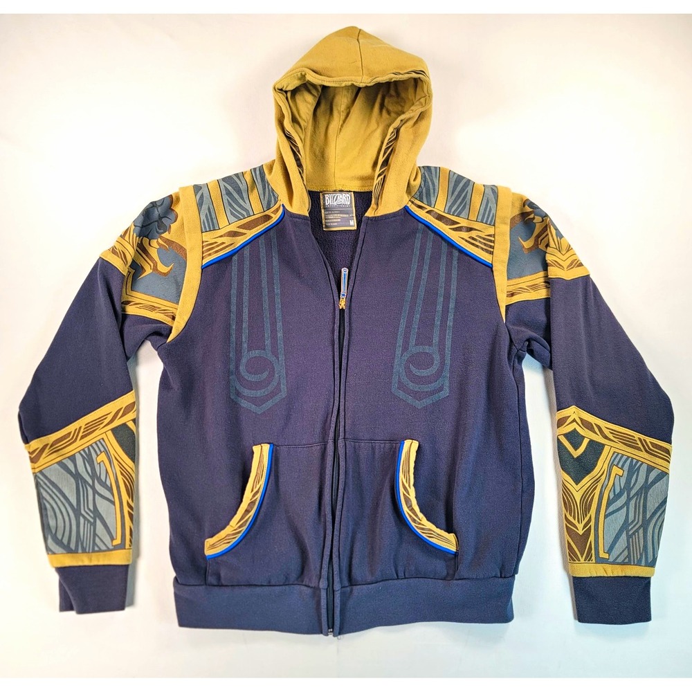 World of Warcraft Anduin Alliance Hoodie Mens M Blizzard 2018 Armor Gaming